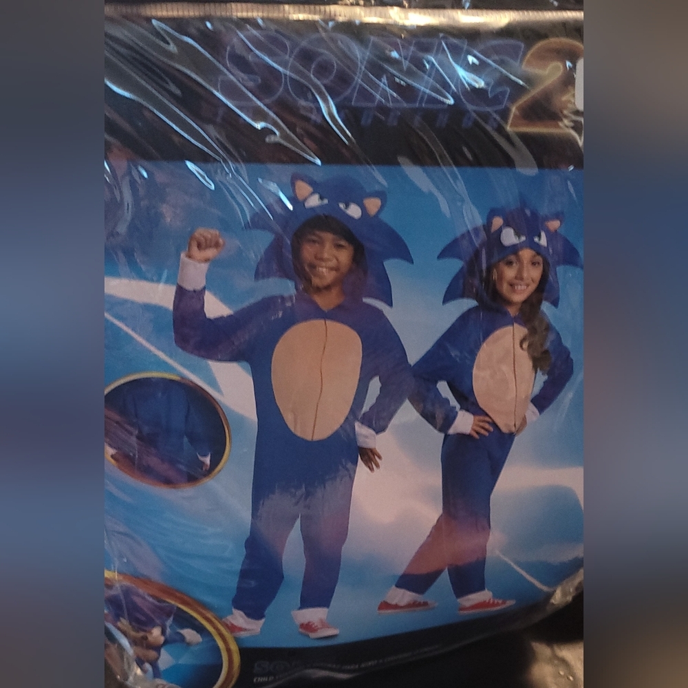 Kids Blue Sonic Costume (Med 7-8)